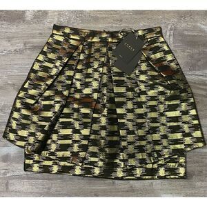 Space Style Concept Gold Holiday Italian Party Skirt Size 42 Med